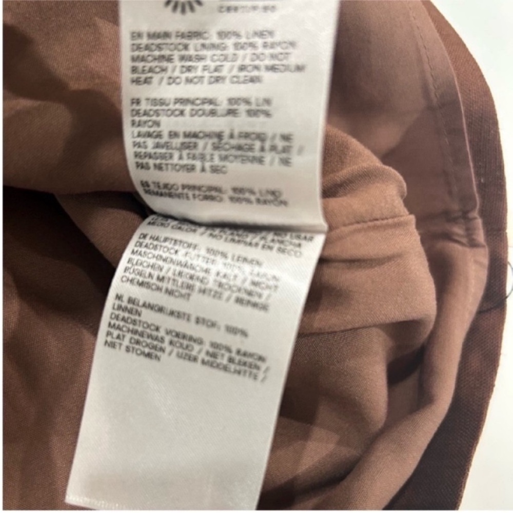 NWT • Reformation Rory Linen Skirt in Chocolate Cake - Picture 5 of 6